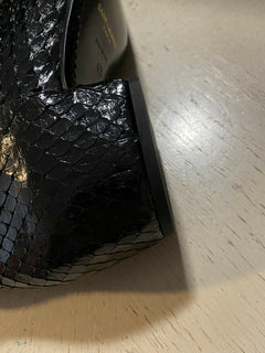 NIB $1995 Saint Lauren Herren Schlangenlederstiefel Schuhe Schwarz 10 US / 43 Eu Italien