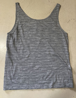 Neu mit Etikett: Saint Laurent YSL bedrucktes ärmelloses Herren-T-Shirt, Grau, Größe XL, Italien