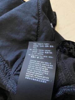 Neu mit Etikett: 890 $ Saint Laurent verkürzte Röhrenjeans Stonewashed Devore Velvet Black 30