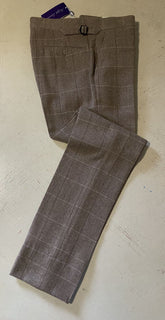 Neu mit Etikett: 1295 $ Ralph Lauren Purple Label Herren-Kaschmirhose Taupe 32 US/48 Eu Italien