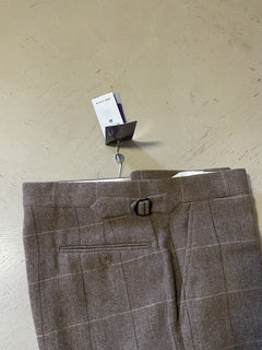 Neu mit Etikett: 1295 $ Ralph Lauren Purple Label Herren-Kaschmirhose Taupe 32 US/48 Eu Italien