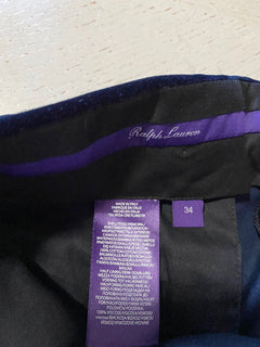 Neu mit Etikett: 595 $ Ralph Lauren Purple Label Herren-Cordsamthose, Marineblau, 34 US/50 Eu