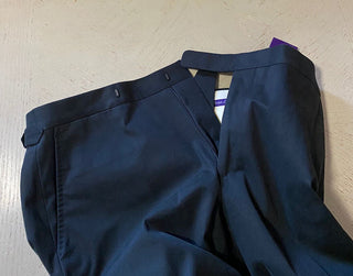 Neu mit Etikett: 495 $ Ralph Lauren Purple Label Herren-Anzughose aus Baumwolle, Marineblau, 34 US/50 Eu, Italien