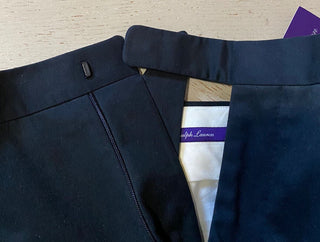 Neu mit Etikett: 495 $ Ralph Lauren Purple Label Herren-Anzughose aus Baumwolle, Marineblau, 34 US/50 Eu, Italien