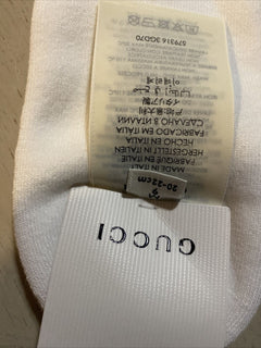 NWT Gucci  Cotton Socks With Gucci Monogram White/Green Size M Italy