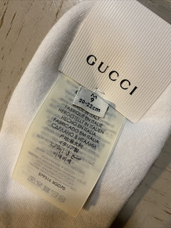 NWT Gucci  Cotton Socks With Gucci Monogram White/Green Size M Italy