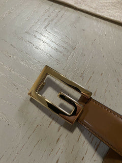 Neuer 890 $ Gucci Herren-Gürtel aus echtem Leder GG Braun 110/44 Italien