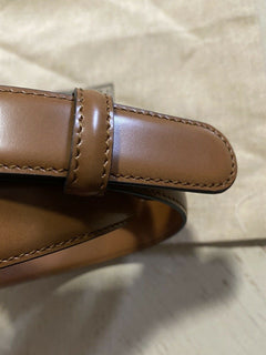 Neuer 890 $ Gucci Herren-Gürtel aus echtem Leder GG Braun 110/44 Italien