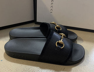 NIB Gucci Damen Sandalenschuhe Schwarz 7 US (37 Eu) Italien