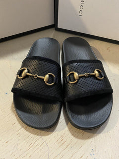 NIB Gucci Damen Sandalenschuhe Schwarz 7 US (37 Eu) Italien