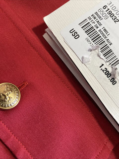 Neues Gucci Herren-Langarmhemd im Wert von 1200 $, DK Burgunderrot, Größe XXL/54, Eu, Italien