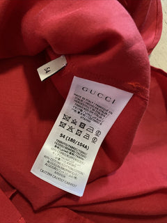 Neues Gucci Herren-Langarmhemd im Wert von 1200 $, DK Burgunderrot, Größe XXL/54, Eu, Italien