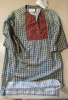 Neues Gucci Country Check-Hemd im Wert von 1100 $ in Blau/Rot/Grün, Größe L, Italien