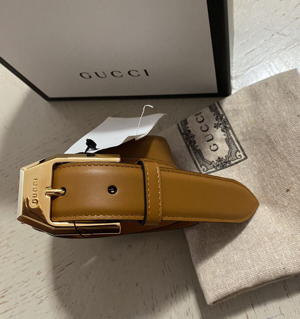 Neuer Gucci Herren-Ledergürtel Gucci-Monogramm Braun 100/40 Italien