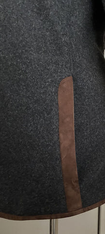 Новинка 1995 года от Ralph Lauren Purple Label, мужская куртка-пуловер, рубашка DK Grey XL, Италия