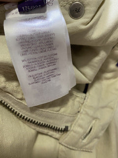 Neu mit Etikett: 495 $ Ralph Lauren Purple Label Herren-Jeanshose aus Leinen/Baumwolle Slim Ivory 32 US