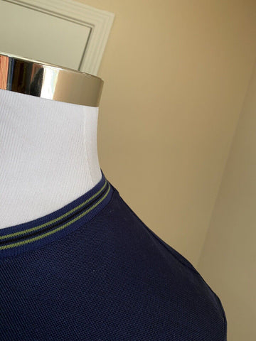 New Bottega Veneta Mens Short Sleeve T Shirt Blue L US ( 52 Eu ) Italy