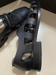 NIB 890 $ Bottega Veneta Herren Leder-Sandalenschuhe DK Braun 9 US/42 Eu