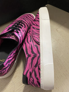 NIB Saint Laurent Herren Leder Sneakers Schuhe Schwarz/Rosa 10 US/43 Eu Italien