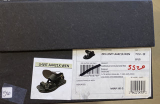 Neue 595 $ Ermenegildo Zegna Leder-Sneakers Schuhe DK Braun 8 US