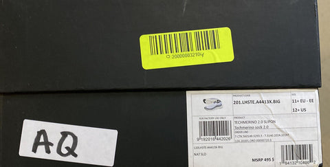 Neu $495 Z Zegna Herren Sock Runners Sneakers Schuhe Weiß/Grau 12,5 US/45,5 Eu