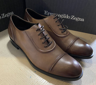 Neue 595 $ Ermenegildo Zegna Abendschuhe MD Braun 9,5 US (42,5 Eu) Italien