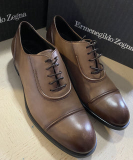 Neue 595 $ Ermenegildo Zegna Abendschuhe MD Braun 9,5 US (42,5 Eu) Italien