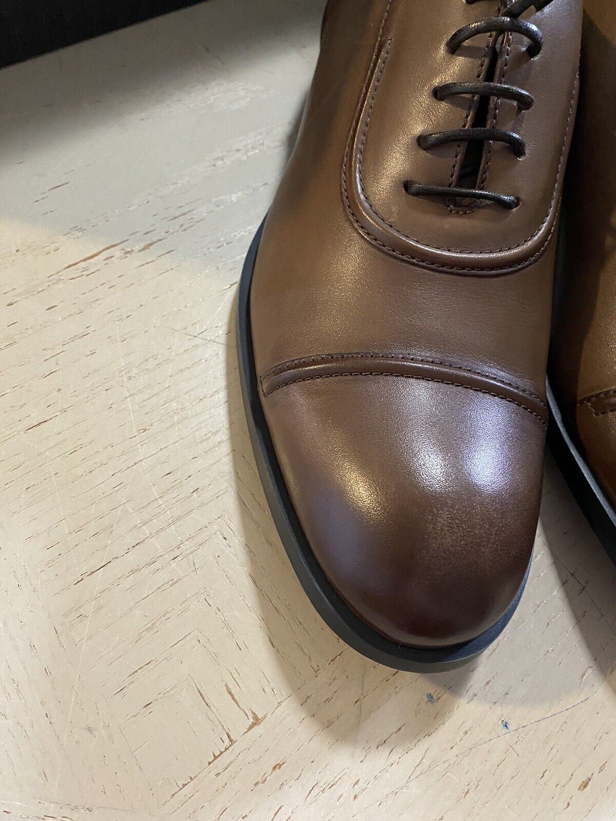 New $595 Ermenegildo Zegna Dress Shoes MD Brown 9.5 US ( 42.5 Eu ) Italy