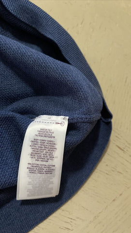 Neu mit Etikett: 895 $ Ralph Lauren Purple Label Herren-Poloshirt Blau XXL Italien