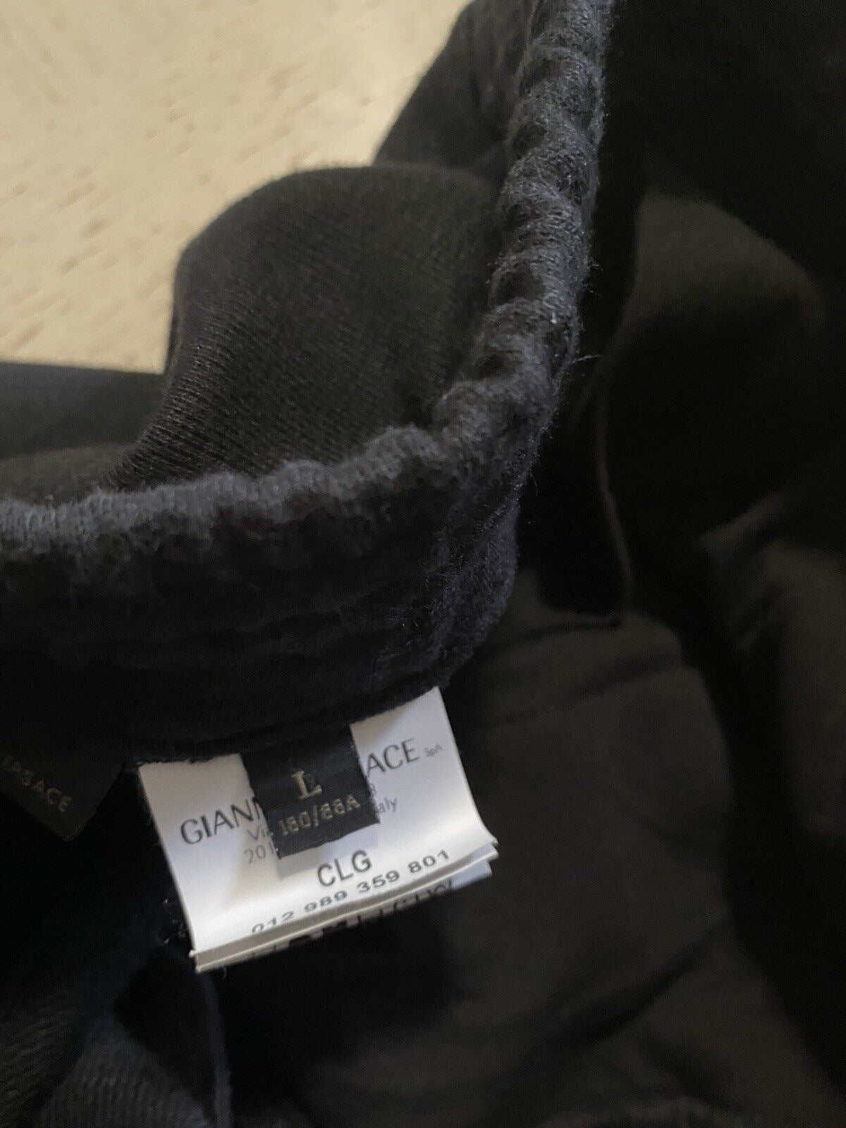 $980 Versace Mens Cotton Short Pants Black Size L Italy