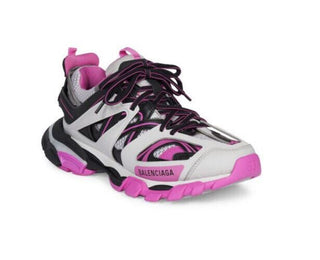 NIB $ 1050 Balenciaga Damen Track LED Sneakers Schuhe Grau/Rosa 8 US/38 Eu