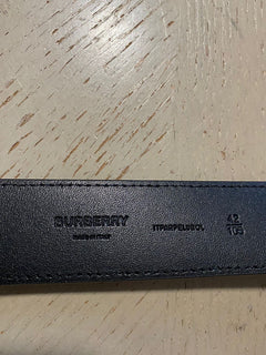 Neuer Burberry TB Grain Herren-Gürtel aus echtem Leder, Schwarz, 105/42, Italien