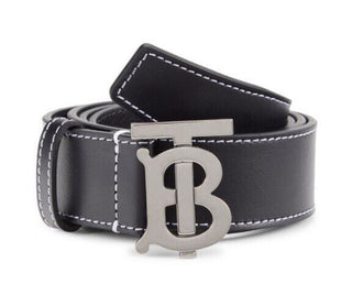 Neuer Burberry TB Grain Herren-Gürtel aus echtem Leder, Schwarz, 105/42, Italien