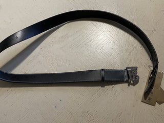 Neuer Burberry TB Grain Herren-Gürtel aus echtem Leder, Schwarz, 105/42, Italien