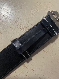 Neuer Burberry TB Grain Herren-Gürtel aus echtem Leder, Schwarz, 105/42, Italien