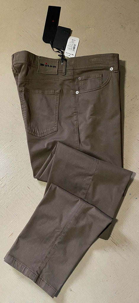 Neu mit Etikett: 1102 $ Kiton Herren-Jeanshose Slim Fit DK Tan 38 US