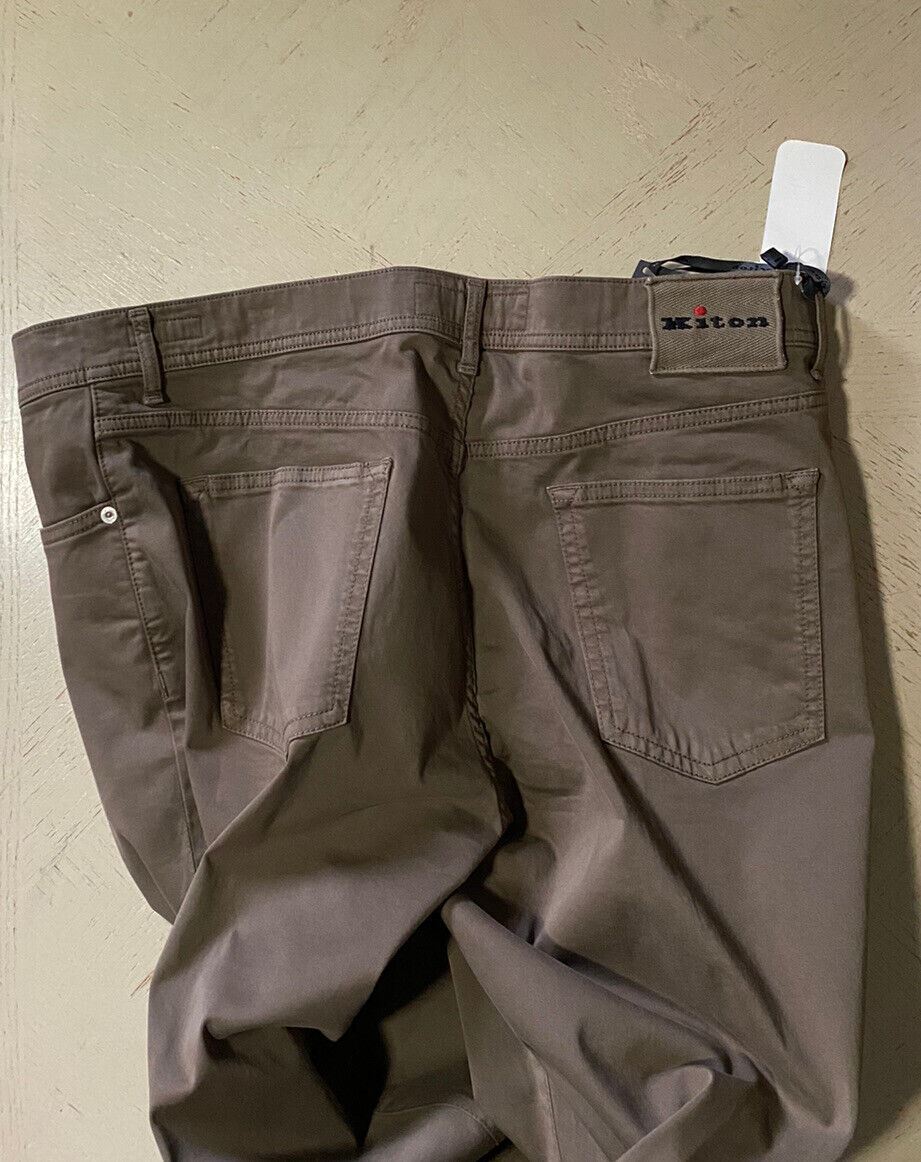 NWT $1102 Kiton Men’s Jeans Pants Slim Fit DK Tan 38 US