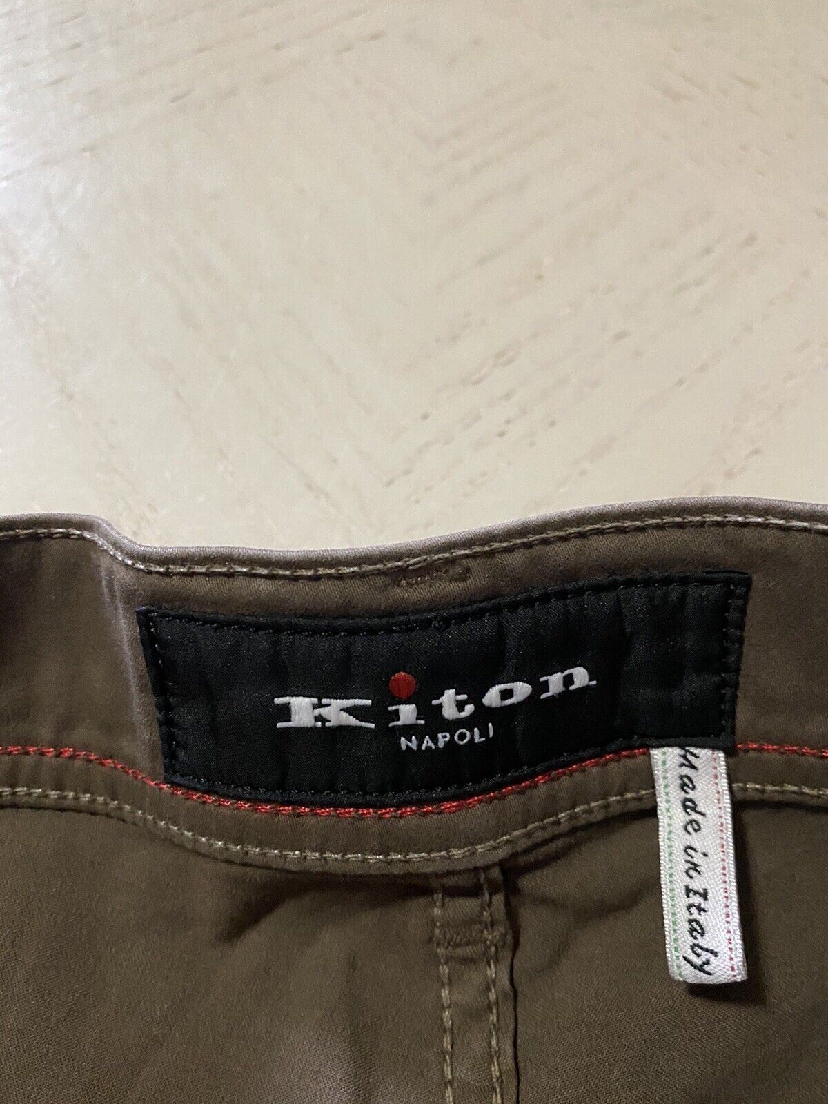 NWT $1102 Kiton Men’s Jeans Pants Slim Fit DK Tan 38 US