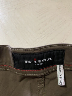 Neu mit Etikett: 1102 $ Kiton Herren-Jeanshose Slim Fit DK Tan 38 US