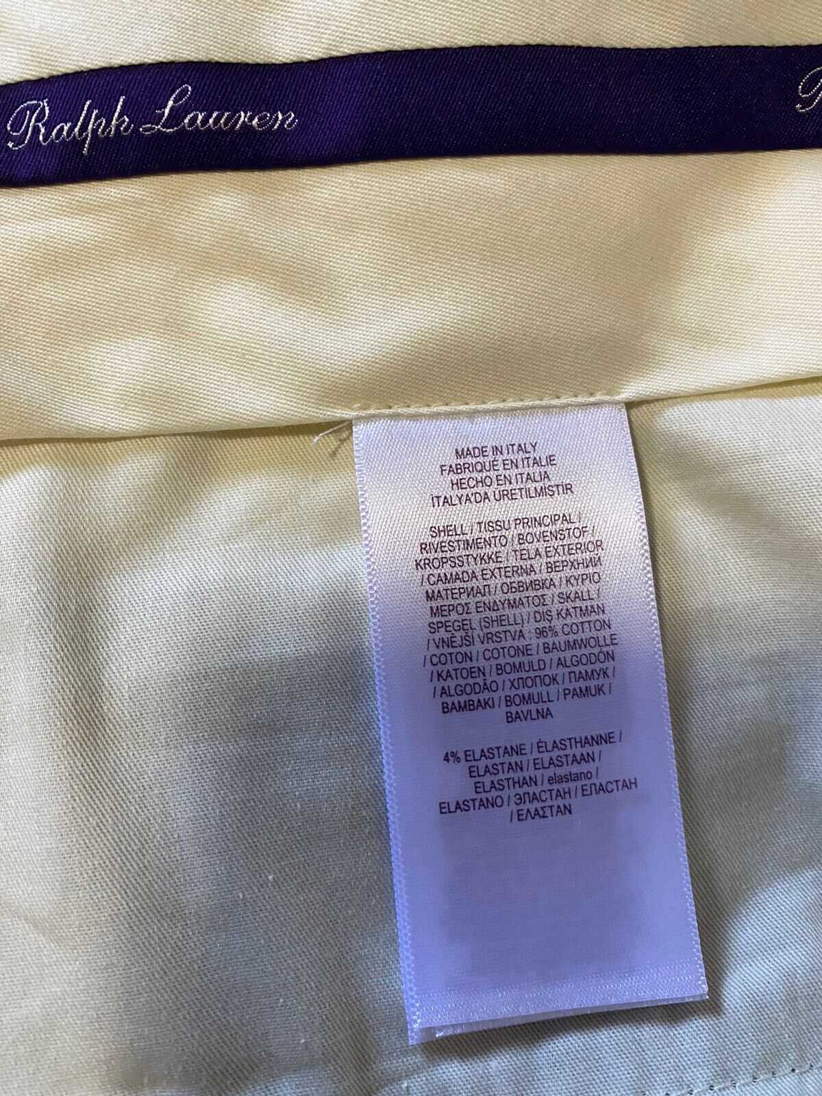 NWT $495 Ralph Lauren Purple Label Men Dress Pants Black 34 US/50 Eu Italy
