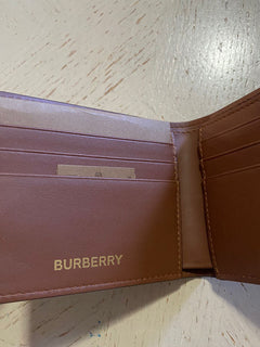 Neue Burberry TB Monogram Bi-Fold Wallet BRIDLE BROWN Italien