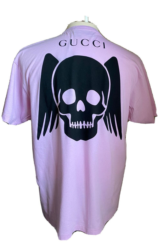 Neues Gucci Herren-Kurzarm-Übergroßes T-Shirt Lila/Lila Größe XS Italien