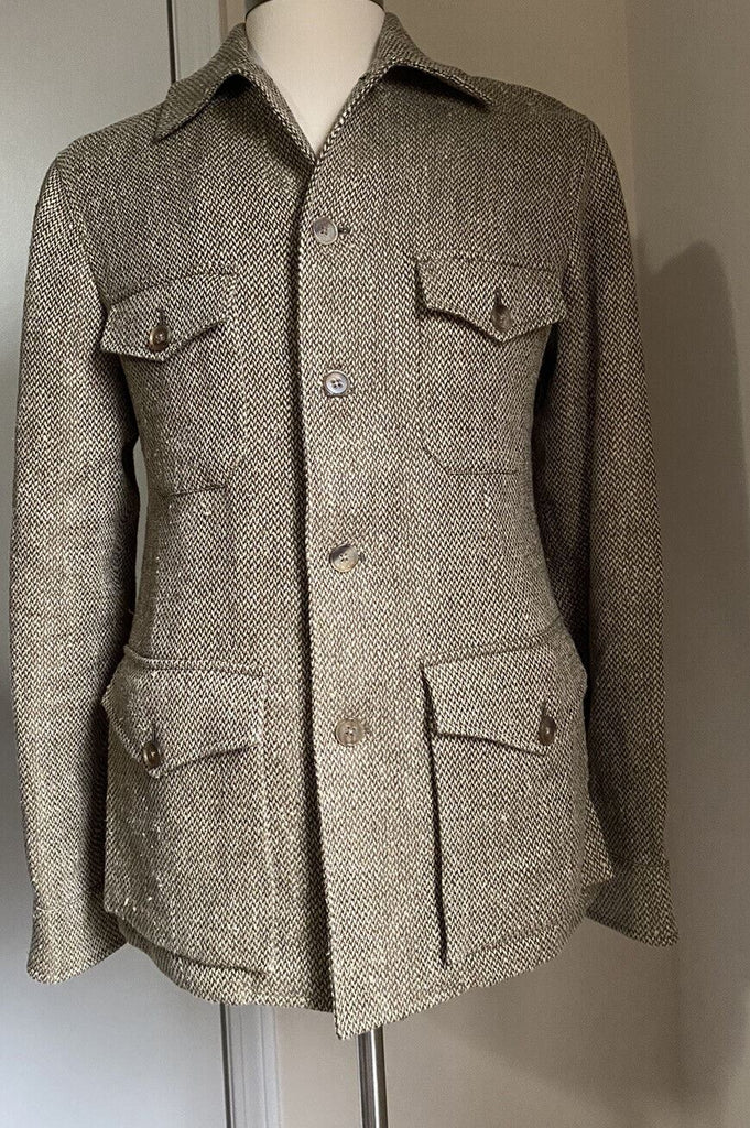 Neu$1495 Ralph Lauren Purple Label Herrenjacke Mantel Beige Größe 38 US/48 Eu Italien