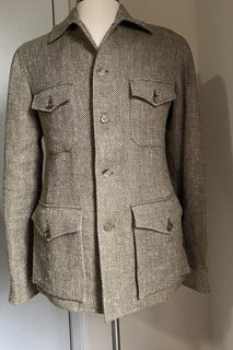 Neu$1495 Ralph Lauren Purple Label Herrenjacke Mantel Beige Größe 38 US/48 Eu Italien