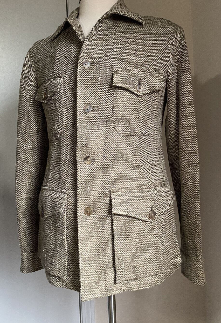 New$1495 Ralph Lauren Purple Label Men Jacket  Coat Beige Size 38 US/48 Eu Italy