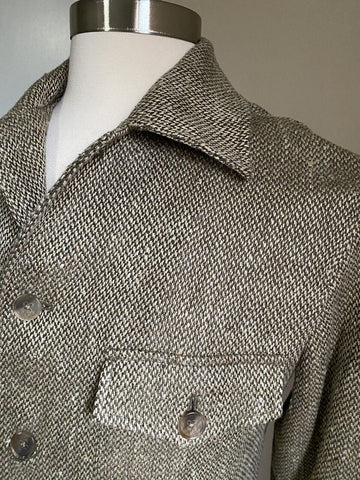 New$1495 Ralph Lauren Purple Label Men Jacket  Coat Beige Size 38 US/48 Eu Italy