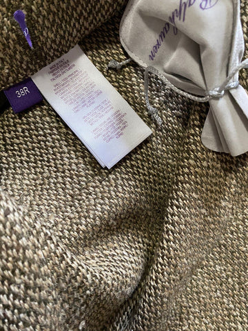 New$1495 Ralph Lauren Purple Label Men Jacket  Coat Beige Size 38 US/48 Eu Italy