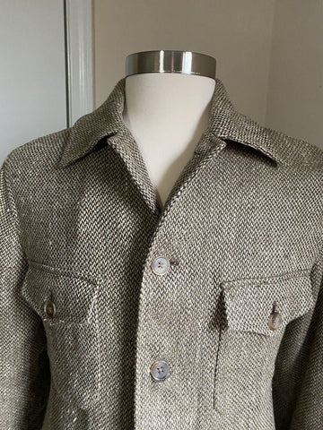 New$1495 Ralph Lauren Purple Label Men Jacket  Coat Beige Size 40 US/50 Eu Italy