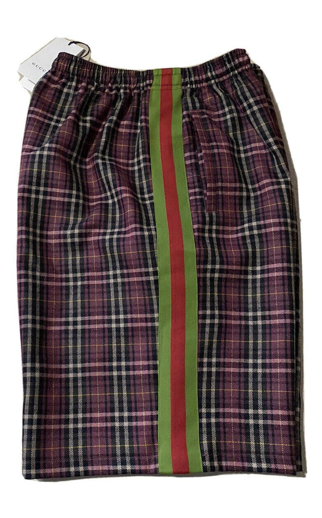 Neu mit Etikett: 1400 $ Gucci Men Over Basket Hose Short Vineyard/Black Side 36 US