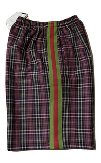 Neu mit Etikett: 1400 $ Gucci Men Over Basket Hose Short Vineyard/Black Side 36 US